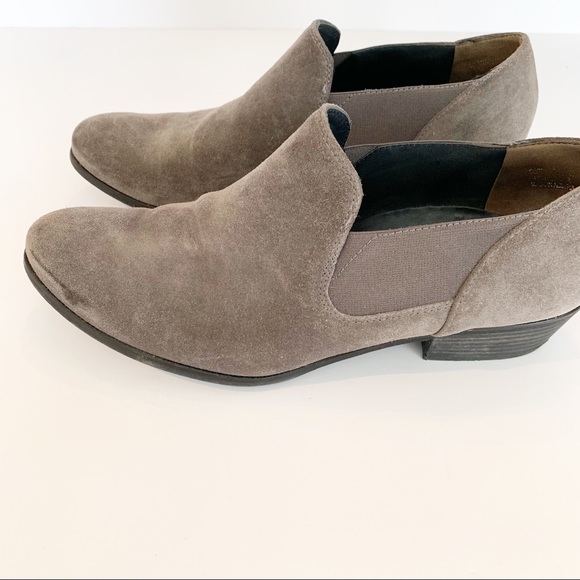 Paul Green Shoes - Paul Green | Dark Taupe Suede Shoes